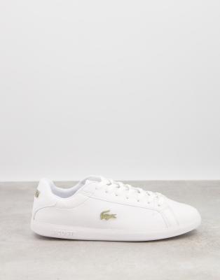 lacoste white trainers