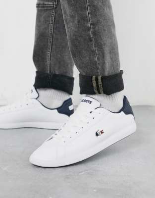 lacoste graduate white green