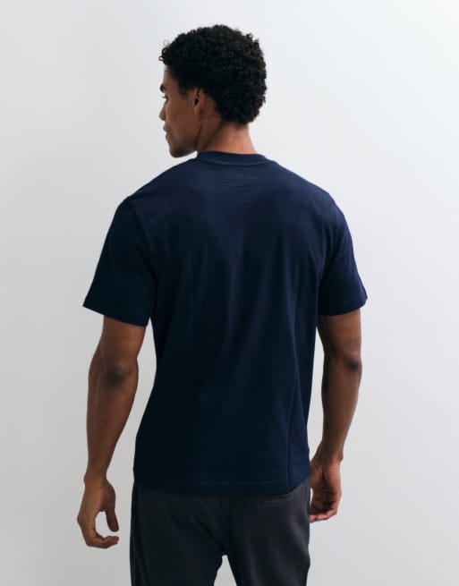 Lacoste – Granatowy t-shirt z logo, 5 z 5
