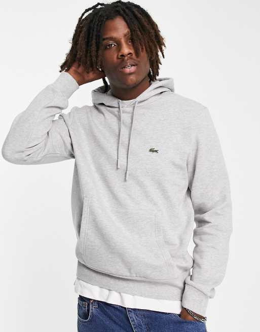 Lacoste grey hoodie discount mens