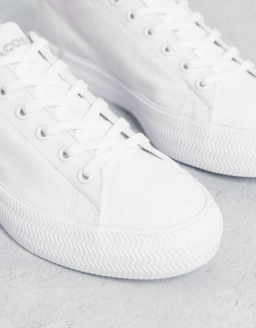 Lacoste - Gripshort - Sneakers met dikke zool in wit canvas, 2 van 4
