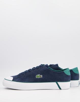 Lacoste Gripshot canvas sneakers in navy