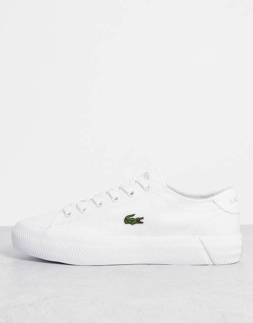 Lacoste white shop canvas shoes