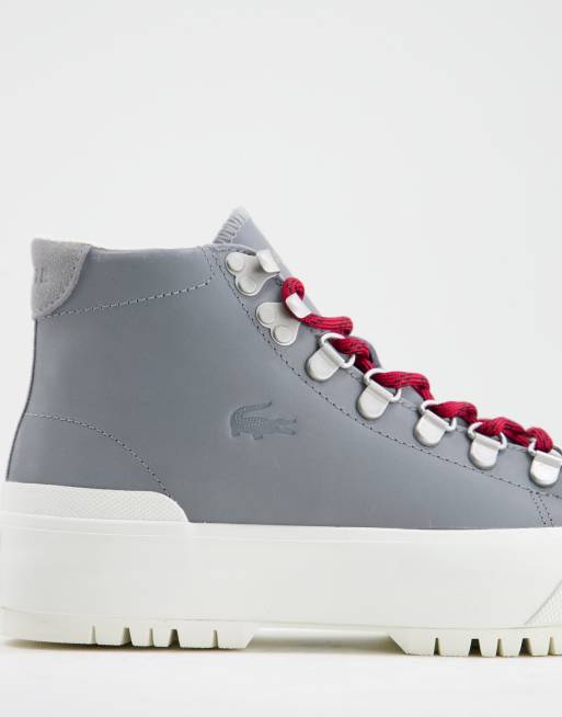 Lacoste high on sale cut shoes