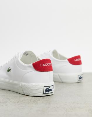 scarpe lacoste rosse