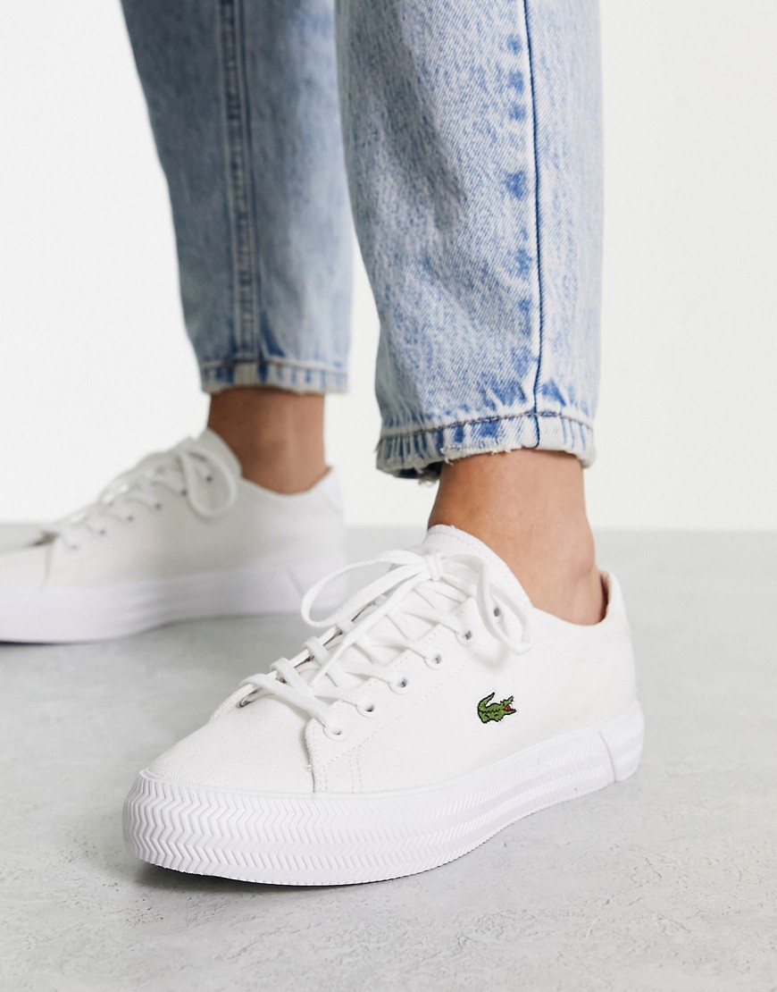 Lacoste Gripshot sneakers in white canvas