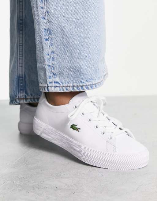 Lacoste Women's Carnaby Evo Sneaker Silver/Off White 