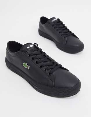 black leather lacoste shoes