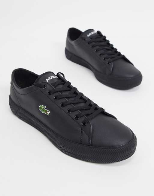 asos black leather trainers