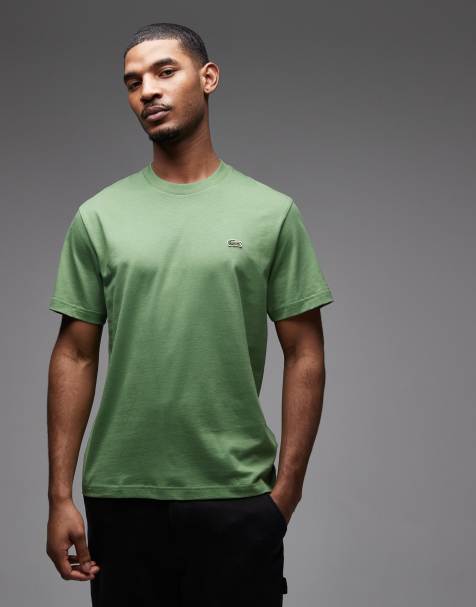 Lacoste – Grünes T-Shirt mit Logo - view 1