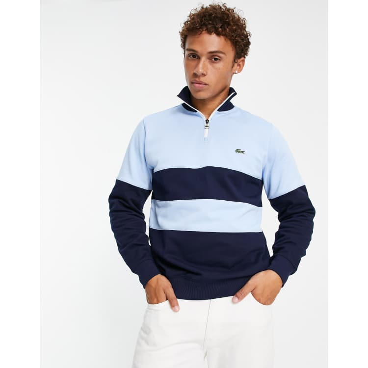 Lacoste colour best sale block sweatshirt