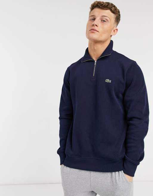 Lacoste half 2025 zip sweatshirt navy