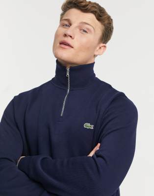 lacoste half zip sweat