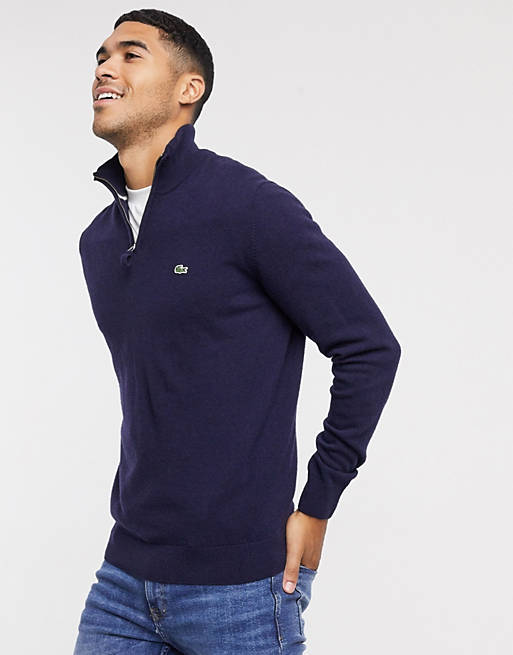 Lacoste half zip wool jumper | ASOS