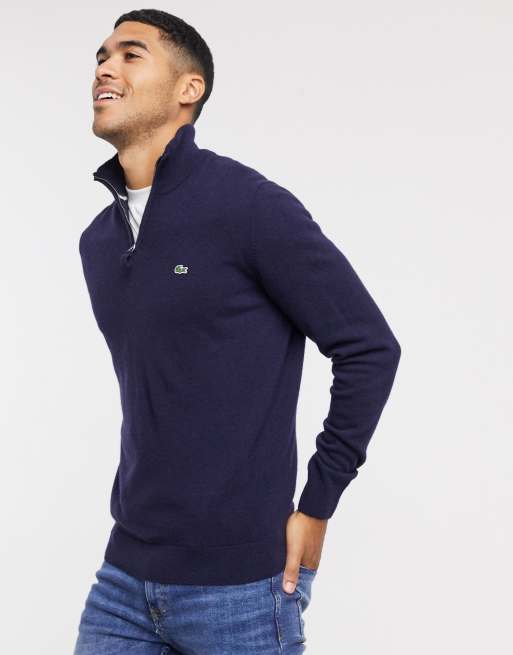 Lacoste half best sale zip pullover