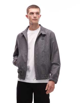 Lacoste Harrington Jacket In Gray