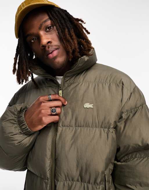 Lacoste puffer coat cheap