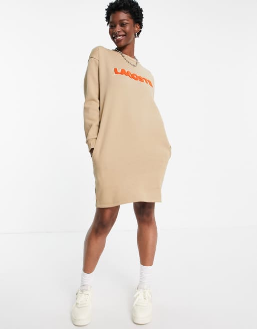 Lacoste sweatshirt dress new arrivals