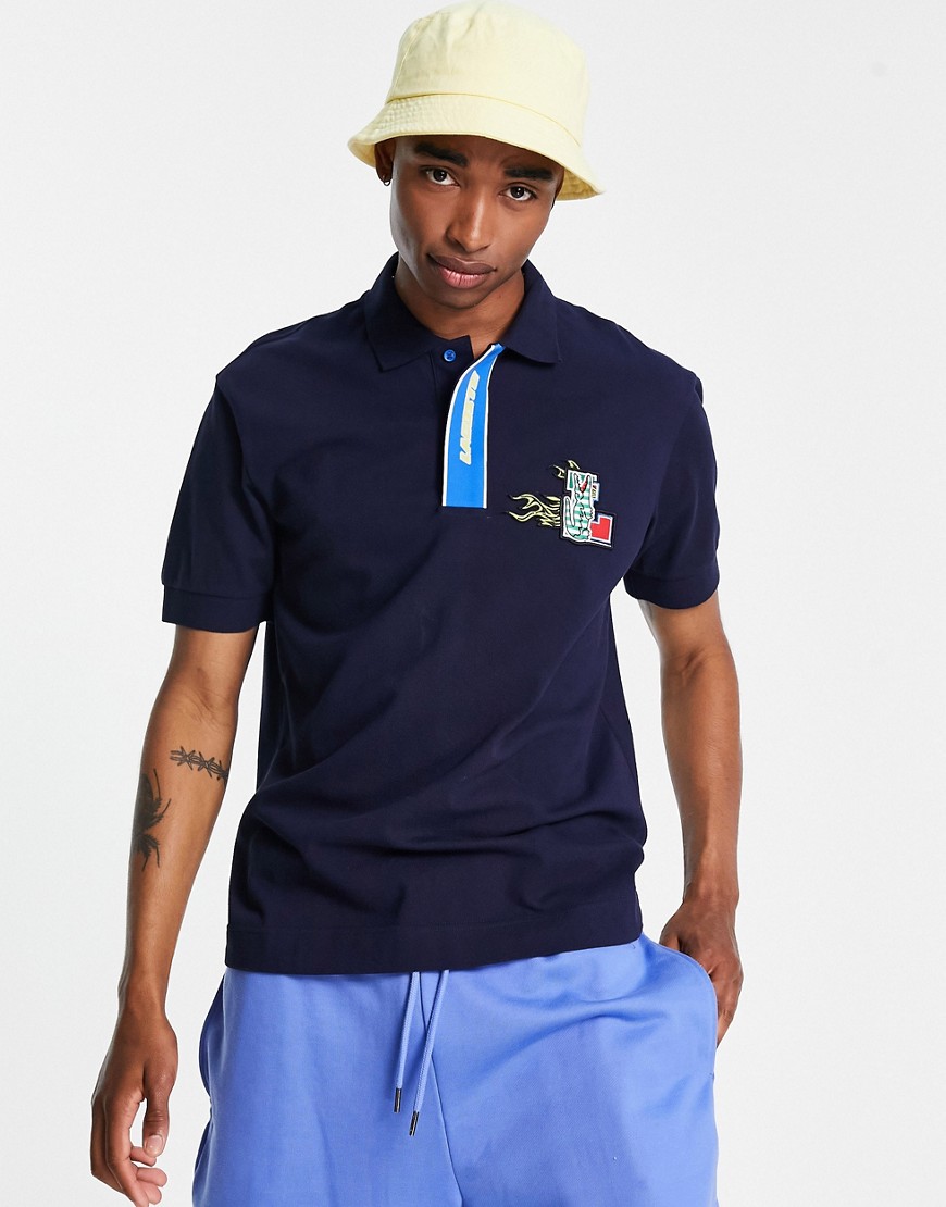 Lacoste Holiday polo shirt in navy