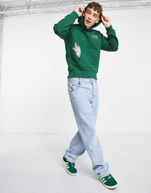 Lacoste - Holiday - Sweat à capuche à écusson - Vert, 4 de 4