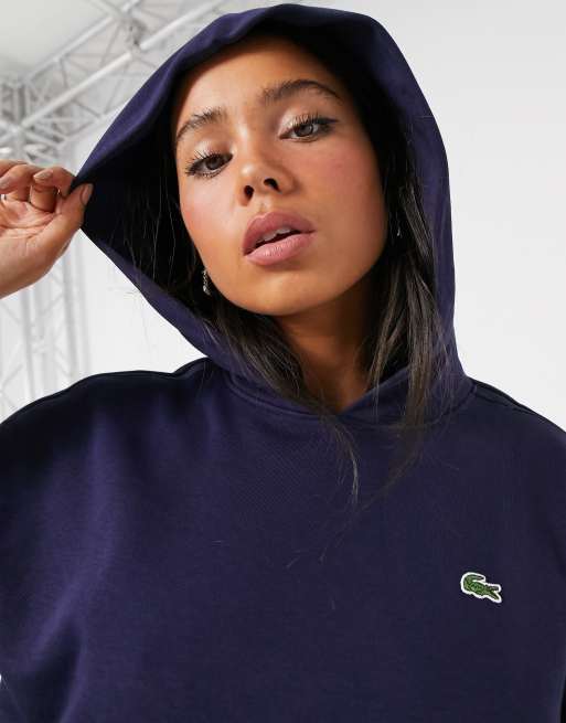 Ledig falme prik Lacoste hoodie in blue | ASOS