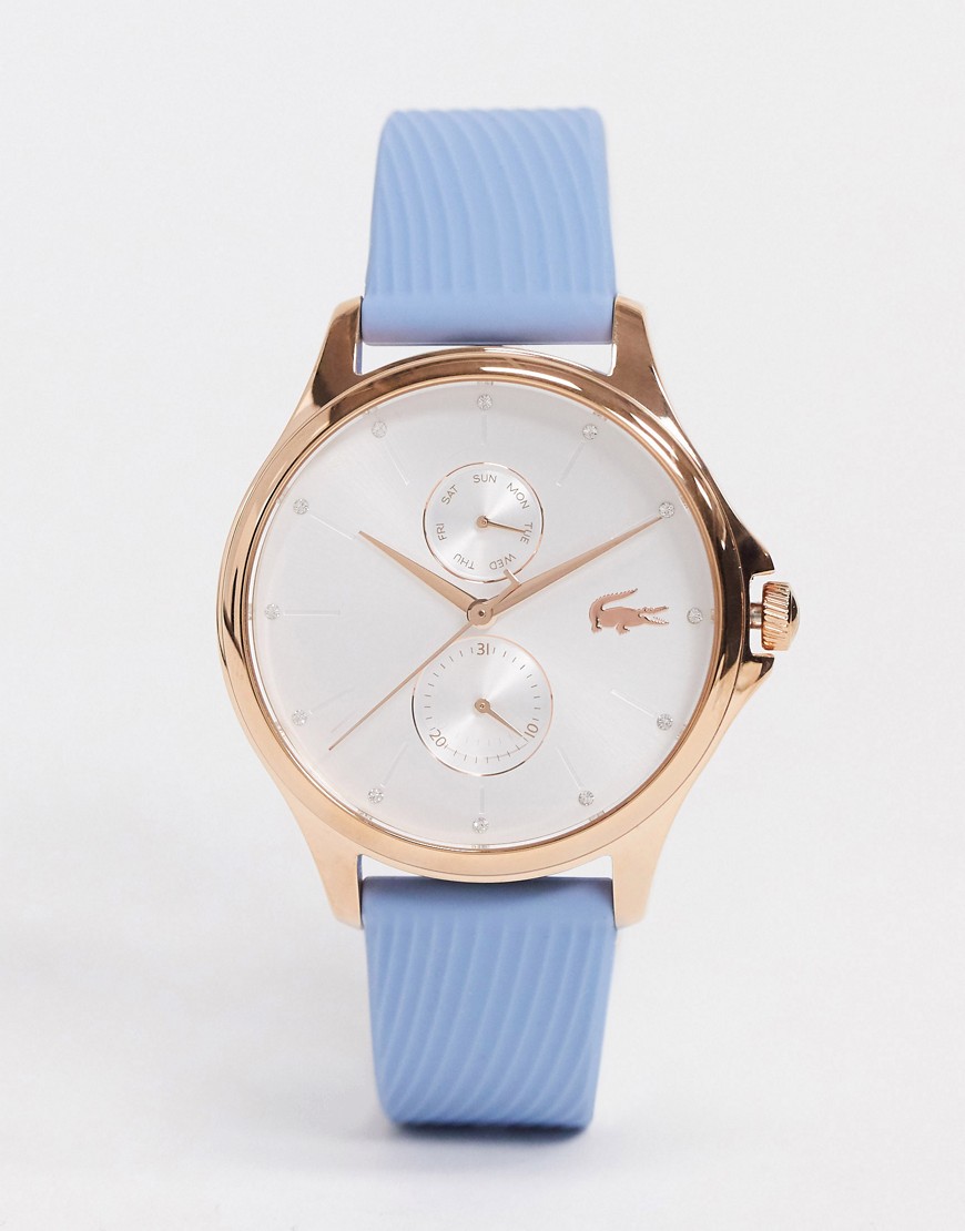 Lacoste - Horloge met siliconen bandje in blauw