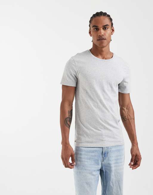 Lacoste - Hvid/grå/sort loungewear-T-shirt i pakke med 3 stks, 2 af 5