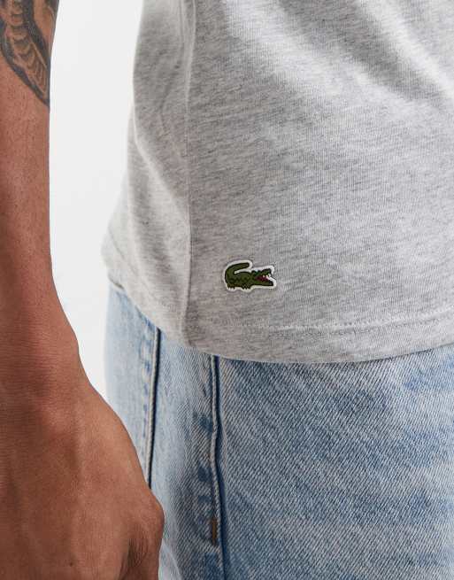 Lacoste - Hvid/grå/sort loungewear-T-shirt i pakke med 3 stks, 4 af 5