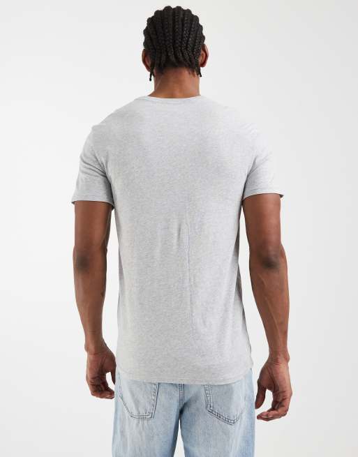Lacoste - Hvid/grå/sort loungewear-T-shirt i pakke med 3 stks, 5 af 5