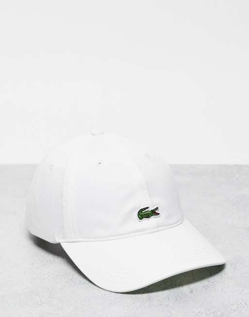 konstant Australien bad Lacoste - Hvid kasket med logo | ASOS