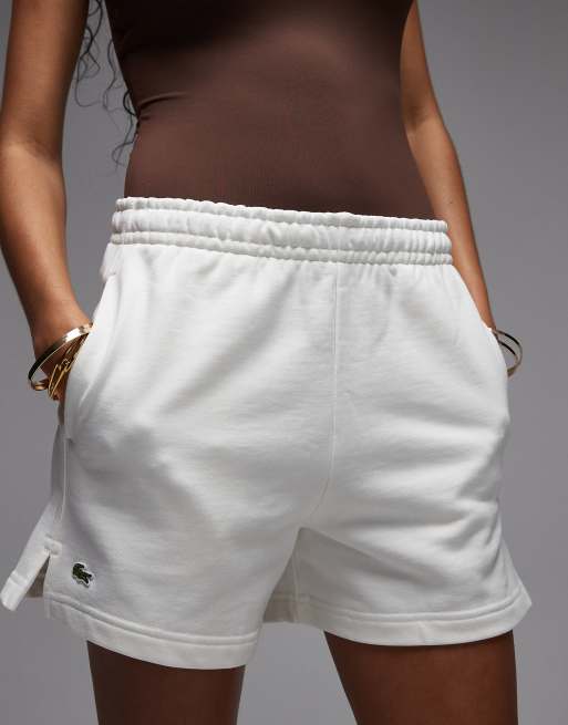 Lacoste - Hvide jerseyshorts med klassisk logo, 5 af 5
