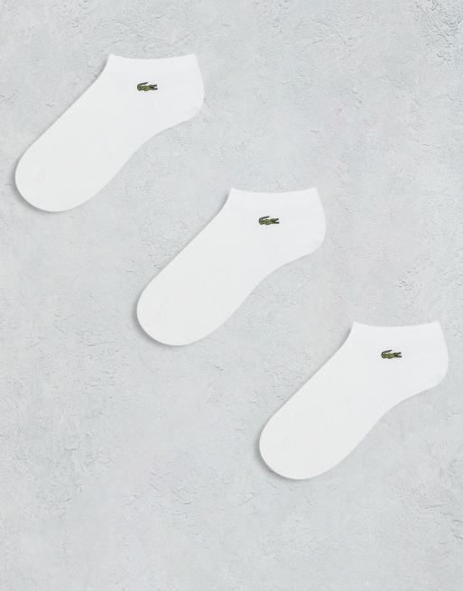 Lacoste - Hvide sportssokker i pakke med 3 par 