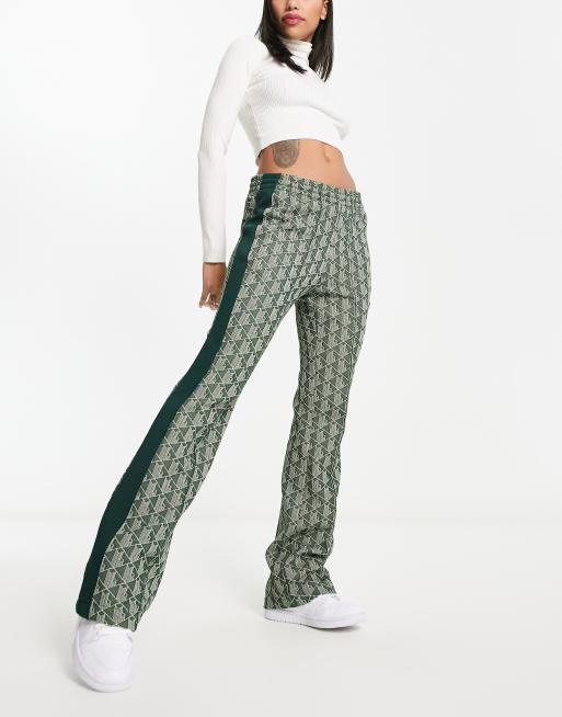 Lacoste jaquard straight leg trackies in green (Part of a set) | ASOS