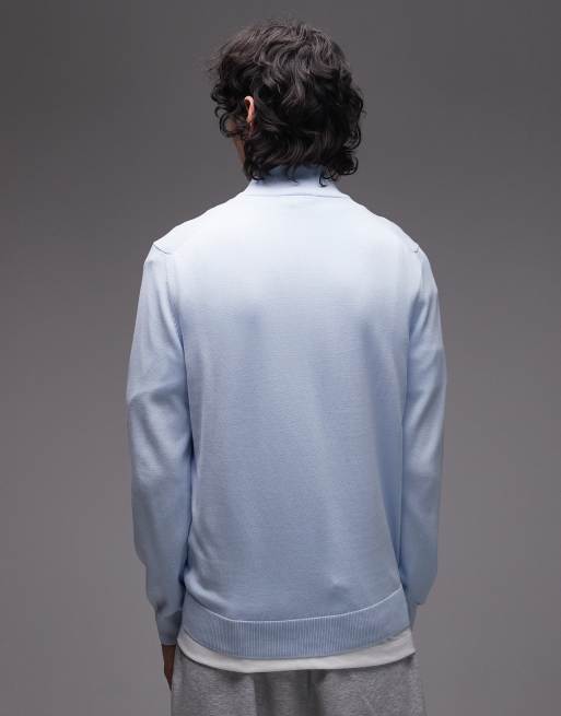 Lacoste – Jasnoniebieska bluza z zamkiem pod szyją, 3 z 5