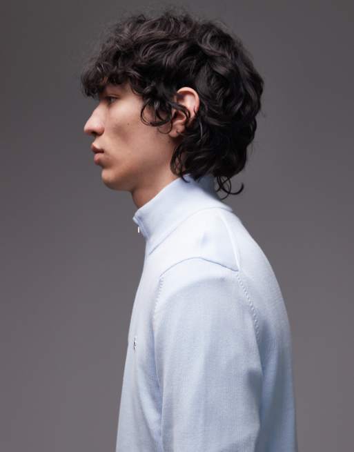 Lacoste – Jasnoniebieska bluza z zamkiem pod szyją, 4 z 5