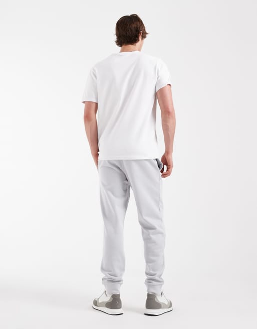 Lacoste – Jasnoszare dopasowane joggersy z dżerseju, 3 z 5