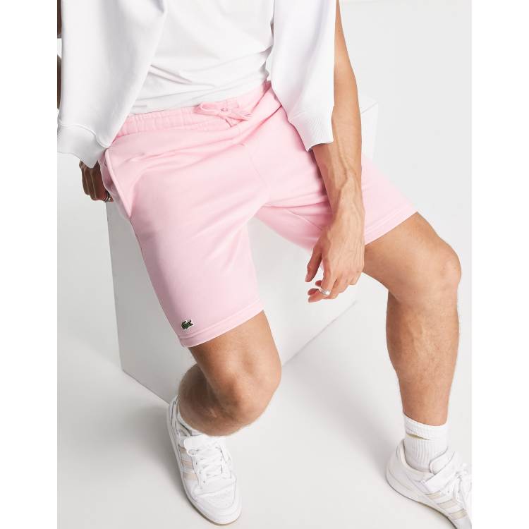 Lacoste jersey shorts in pink