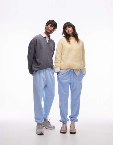 Lacoste - Joggingbroek in blauw met wassing - view 1