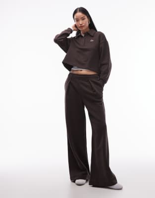 Lacoste - Jogginghose in Braun, Kombiteil-Brown