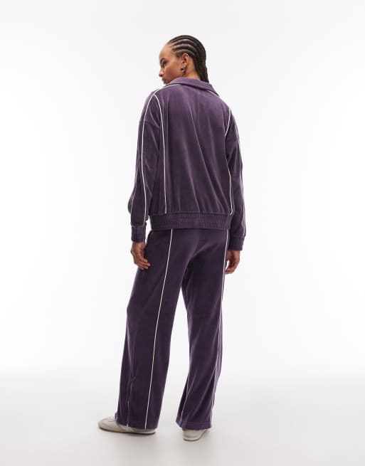 Lacoste – Jogginghose in Lila, Kombiteil, 4 von 5