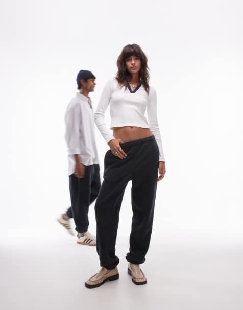 Lacoste – Jogginghose in verwaschenem Schwarz - view 1