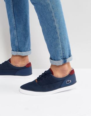 lacoste lace up sneakers