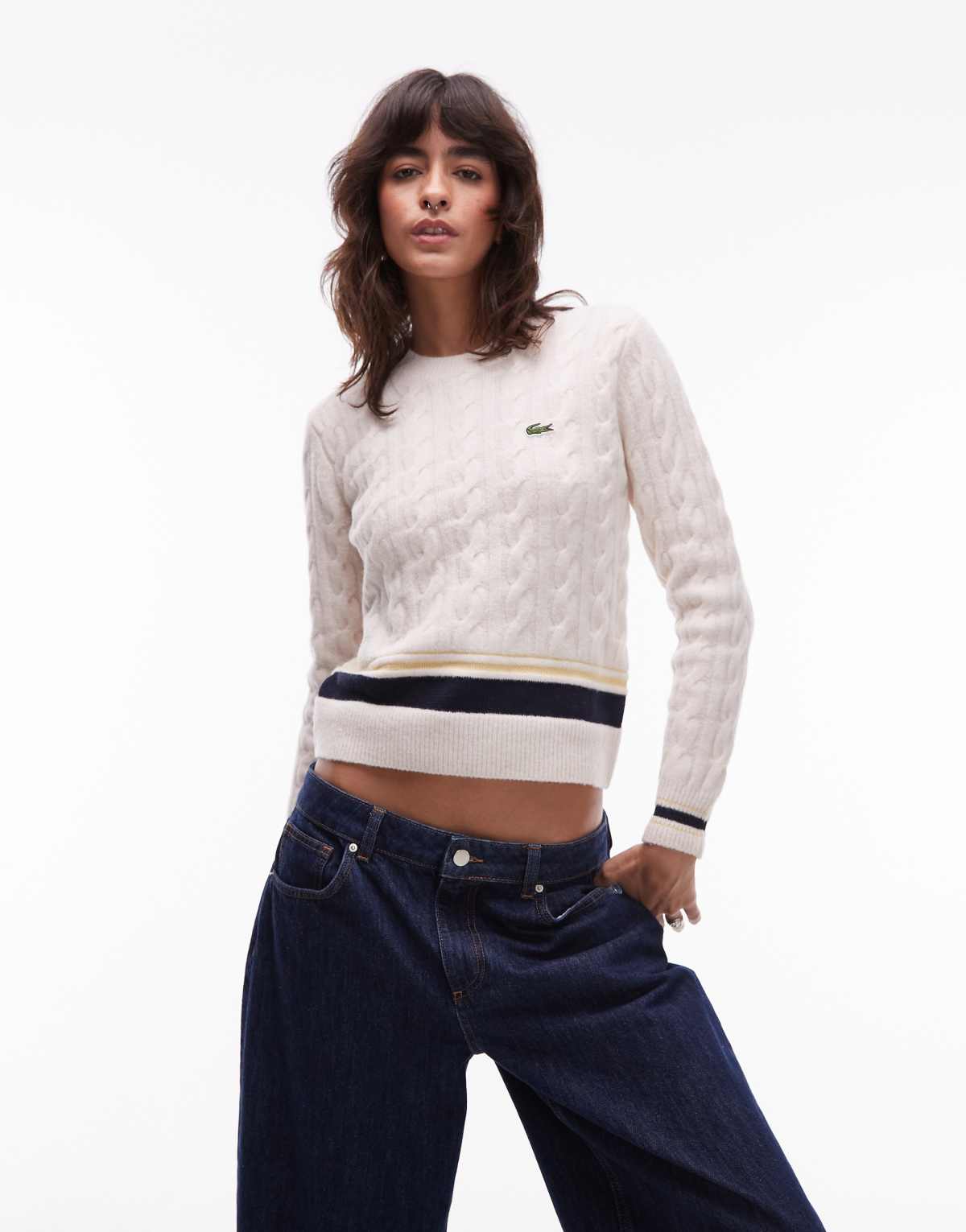 Lacoste jumper in cream