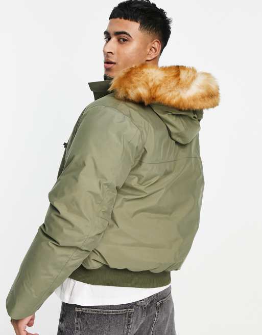 Lacoste fur hot sale coat