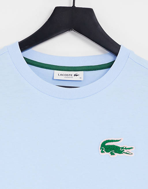 mit ASOS Lacoste Blau Klassisches | – T-Shirts Krokodil-Logo in