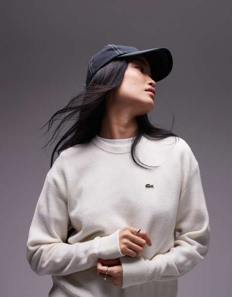 Lacoste knit jumper in beige - view 1