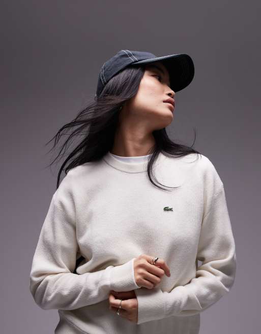 Lacoste knit jumper in beige