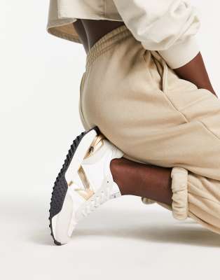 lacoste gold trainers