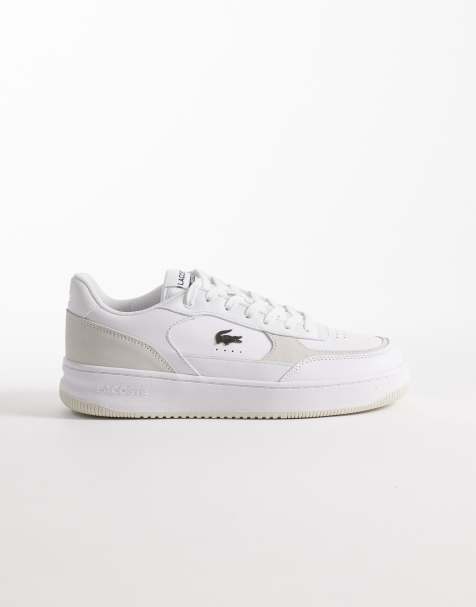 Lacoste L001 Ace logo sneakers in white - view 1