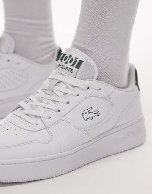 Lacoste L001 Sneakers in wit en groen ASOS